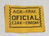 Fanion ACR FRAK CJAK Covasna, Ecuson Auto Oficial, Emblema Colectie, Fanioane Vechi 7.5 x 10 cm