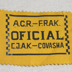 FANION Emblema - matricola - ecuson - OFICIAL - ACR - FRAK - CJAK - Covasna