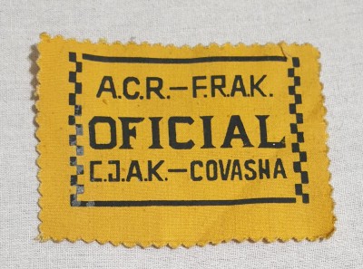 FANION Emblema - matricola - ecuson - OFICIAL - ACR - FRAK - CJAK - Covasna foto