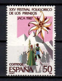 Spania 1987 - Aniversări, 7 serii, 14 poze, MNH, Nestampilat