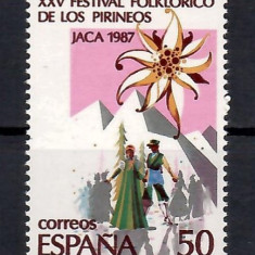 Spania 1987 - Aniversări, 7 serii, 14 poze, MNH