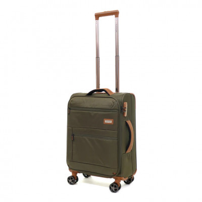 Troler Ella Icon Atena Verde Textil 55X36X22 cm ComfortTravel Luggage foto