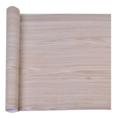Autocolant Mobilă PVC, Model Lemn, Culoare Gri, Dimensiuni 150x45cm foto