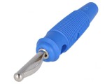 Mufă Banană 4mm Albastră 16A 60VDC, HIRSCHMANN