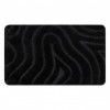 Covor Baie SUPREME WAVES Negru 60x100 cm, Anti-alunecare, Moale, Polipropilena, Lavabil, Ideal Incalzire Pardoseala
