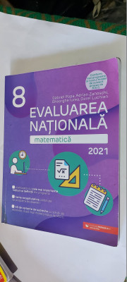 EVALUAREA NATIONALA MATEMATICA CLASA A 8 A POPA ZANOSCHI IUREA LUCHIAN foto