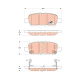 TRW set placute frana, frana disc Cotec