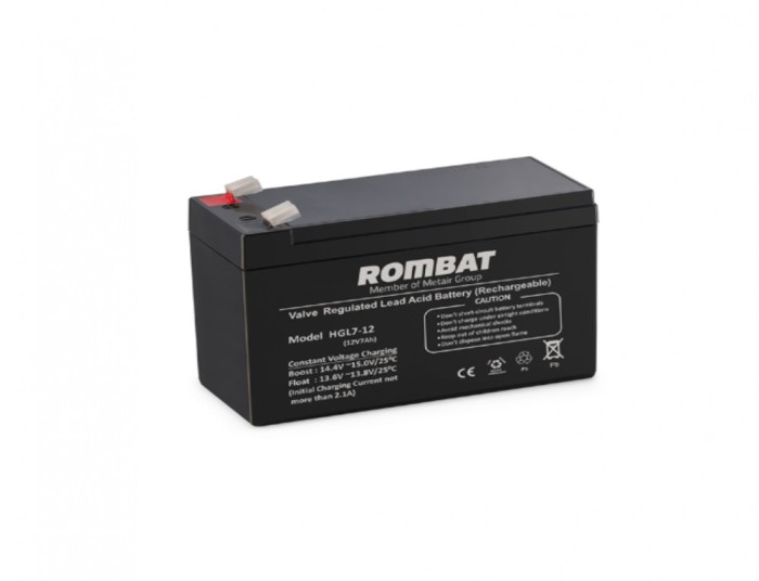 Acumulator stationar pentru UPS 7Ah/12V HGL12-7, Terminal F2; Dimensiuni151 x