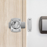 &Icirc;ncuietoare pentru ușa de baie - aluminiu - 65 x 55 x 24 mm