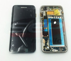 LCD+Touchscreen cu Rama Samsung Galaxy S7 edge / G935F BLACK original foto