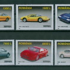 ROMANIA 1999 AUTOMOBILE FERRARI - SERIE COMPLETA NESTAMPILATA