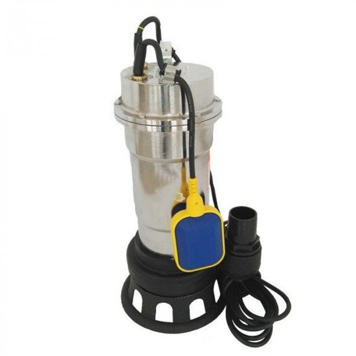 Pompa submersibila pentru apa murdara Eurotec, 1500 W, 2860 RPM, 6 mc/h, adancime 9 m, corp inox