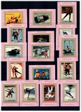 Ajman 1973 - Jocurile Olimpice, sport, serie colite nedantelate neuzate