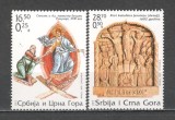 Serbia si Muntenegru.2005 Sf.Pasri-Fresca si sculptura MS.313
