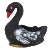 Ghiveci din ceramica lebada neagra 21x14x21cm Zilan EXT 7065_1
