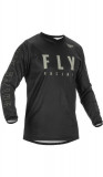 Tricou cross/enduro Fly Racing F-16, negru/gri, marime S