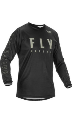 Tricou cross/enduro Fly Racing F-16, negru/gri, marime XL foto