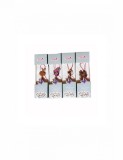 Set 4 martisoare tip brosa cu diferite modele colorate pentru 1 si 8 martie