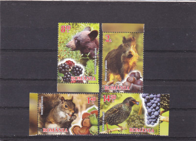 FRUCTE SI FAUNA,2014 SERIE COMPLETA,Lp.2038, MNH . foto