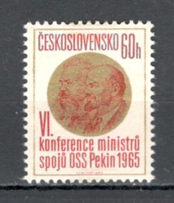 Cehoslovacia.1965 Conferinta Ministerelor de Posta XC.385 foto