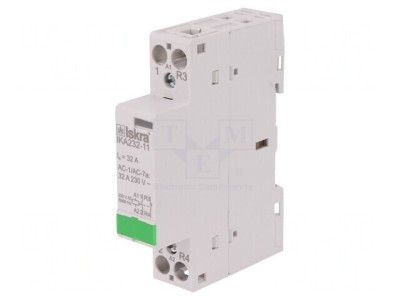 Contactor 2P 32A 230VAC NC NO foto