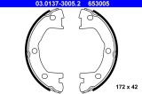 ATE 03.0137-3005.2 Set saboti frana, frana de mana
