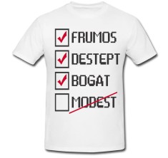 Tricou &amp;quot; Nu, modest! &amp;quot; foto