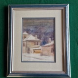 Cumpara ieftin RADINSCHI CONSTANTIN - "CASE &Icirc;N IARNA" - acuarela anii '80
