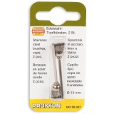 Set perii din otel inoxidabil, slefuire metal Proxxon 28957, O13 mm, 2 bucati