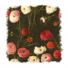 Sticker decorativ, Flori, Roz, 55 cm, 9433ST