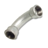 Cot filetat din fontă maleabilă, 90 grade, 1 tol, zincat