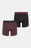 Levi&#039;s boxeri 2-pack culoarea bordo, 37149-1176