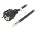 Cablu Alimentare Schuko 2m Negru 16A 250V, Goobay