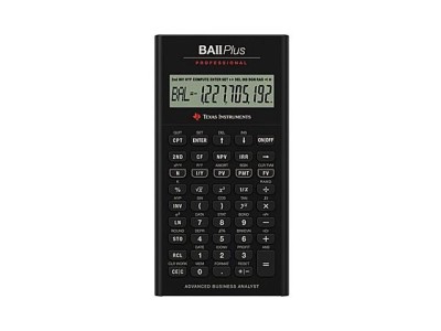 CALCULATOR de BIROU Texas Instruments BAII Plus Professional &amp;quot;TI015110&amp;quot; (timbru verde 0.18 lei) foto