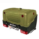 Cutie Portbagaj Carlig Remorcare Towbox V1 Verde 280L, 49kg, Antifurt, Rabatabila, Montare Usoara, Compatibila Universal