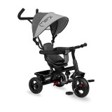 Cumpara ieftin Tricicleta 5 in 1, MoMi IRIS Grey, Scaun rotativ 360&Atilde;&fnof;&acirc;&euro;&scaron;&Atilde;&sbquo;&Acirc;&deg;, Suport pentru picioare detasabil, Maner telescopic, Cos pentru jucarii, Materiale usor