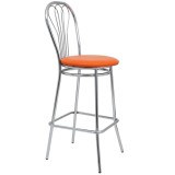 SCAUN BAR VANESSA- CADRU CROM - IMITATIE PIELE - DIVERSE CULORI - Verde 21899