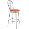 SCAUN BAR VANESSA- CADRU CROM - IMITATIE PIELE - DIVERSE CULORI - Albastru 21898