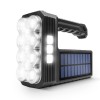 Lanterna Solara LED Phenom, 650+350 Lumeni, Acumulator 1200mAh, USB, Panou Solar, IP55, Negru