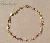 B33. Bratara din Goldfilled si pietre semipretioase multicolore, pt Lux, Bogatie, RavariuArt