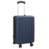 VidaXL Valiză pliabilă Hard Shell 20&#039;&#039; Albastru &icirc;nchis 34x23x55.5 cm ABS