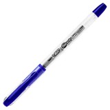 Pix cu gel Bic Gel-ocity, 0.5mm, cu capac, corp transparent, grip cauciucat in culoarea scrisului,albastru