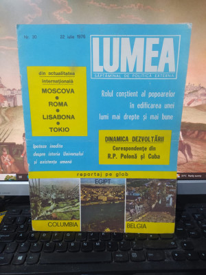 Lumea nr. 30, 22 iul. 1976, Efectul Kirlian; Tokio, Dosarul Lockheed, 027 foto