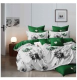Cumpara ieftin Lenjerie pat dublu,bumbac finet,6 piese,cearceaf normal 220x240cm, cearceaf pilota 200x220cm, 2 fete de perna 50x70, 2 fete de perna 70x70-A1087