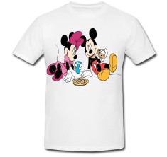 Tricou &amp;quot; Mickey Mouse and Minnie Mouse - picnic &amp;quot; foto