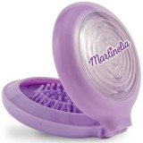 Perie Par Copii Pliabila cu Oglinda si Labirint Martinelia Mov Violet - Descurca Parul Usor, Design Compact, +3 Ani