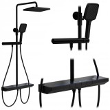 Set dus cu termostat REA Pedro Black