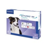 ANTIPARAZITAR EXTERN PENTRU CAINI EFFIPRO DUO 134 MG 40 MG 1,34 ML 4 PIP, Virbac