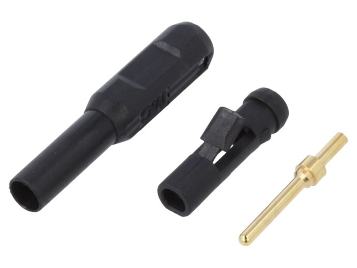 Conector mufă banană 2mm aurit