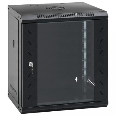 vidaXL Dulap de server montat pe perete, 12U, 19&amp;quot; IP20, 53x40x60 cm foto